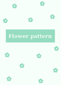 flower pattern #mintgreen