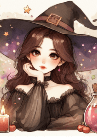 cute little witch halloween V. 9