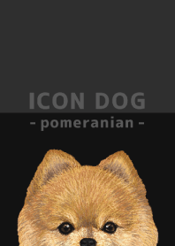 ICON DOG - pomeranian - BLACK/04