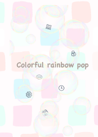 Colorful rainbow pop