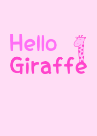 Hello Giraffe pink 17