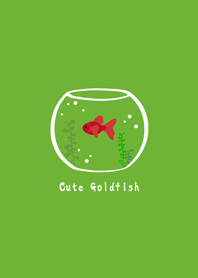 ah! Cute goldfish!(fresh green)