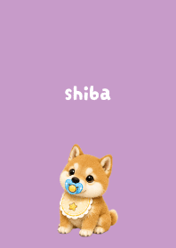 Baby Shiba01 light purple