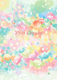 pop cnady on light pink JP