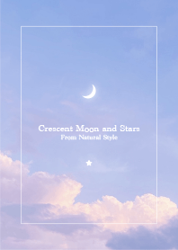 Crescent moon and stars65/natural style