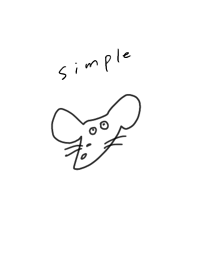 シンプルなネズミさん