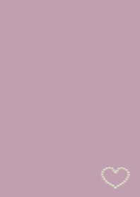 Dusty pink&Pearl heart