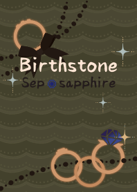 Birthstone ring (Sep) + matcha [os]