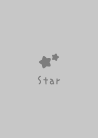 星 [暗灰色] 簡單