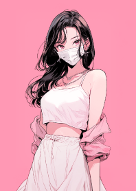 可愛的口罩美少女2