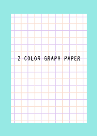 2 COLOR GRAPH PAPER/PINK&PUR/BLUE GREEN