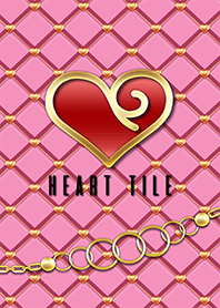 ❤タイルハート❤ピンクカラー