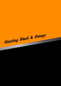 Slanting Black & Orange