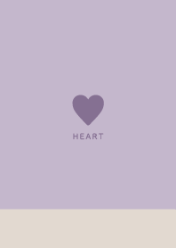 Beige Dull Purple / Simple Heart