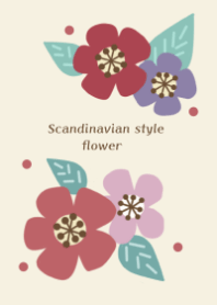 Scandinavian style / flower / turquoise2