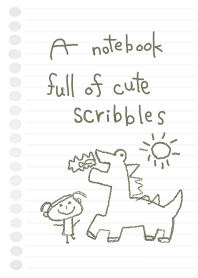 A Notebook Full Of Cute Scribbles 2 Line Theme Line Store