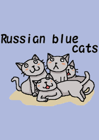 Russian blue cats