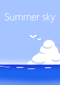 Summer sky and blue ocean 2