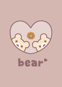 Bear Sunflower - Dullness Pink