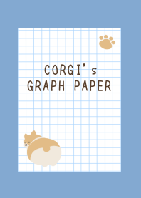 CORGI's GRAPH PAPER-DUSTY BLUEj