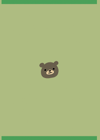 Green / Simple bear
