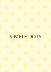 SIMPLE DOTS -pale yellow-