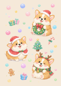 Cute Corgi and Christmas 1 (Pp)