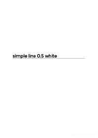 シンプル ライン 0.5 ホワイト