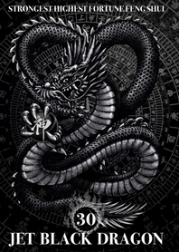 Jet black dragon Golden Lucky 30