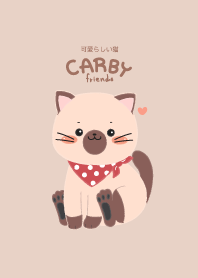 Carby&friends : minimal cat (Brown ver.)