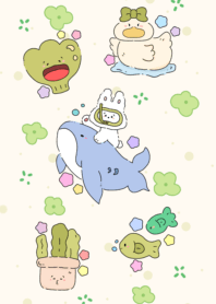 Rabbit sitting on shark2