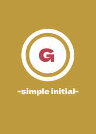 simple initial-G- THEME 70