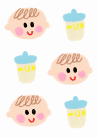 かわいい男の子の赤ちゃんのきせかえ