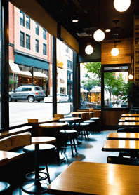 Cozy Coffee shop D7A9D4