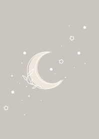 シンプルかわいい♡ ナチュラルな月と星