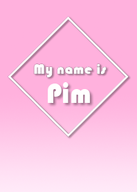 Name Pim Ver. Pink Style (English)