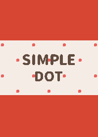 SIMPLE SMALL DOT -RED-