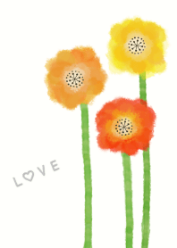 ポピーLOVE-水彩画-