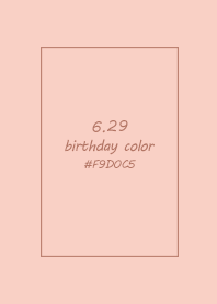 birthday color - June 29