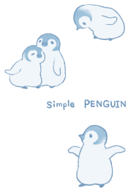 simple PENGUIN -blue-