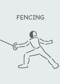 Fencing and fencing section simple gray