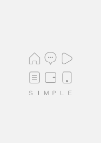 SIMPLE(white gray)V.1590b
