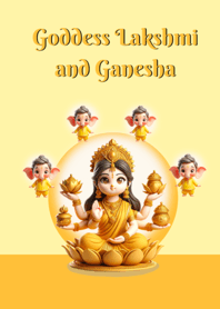 Goddess Lakshmi and Ganesha prosperous
