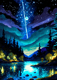 Beautiful starry night view#1607