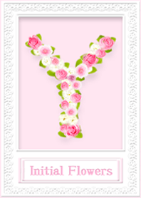 イニシャルY 薔薇
