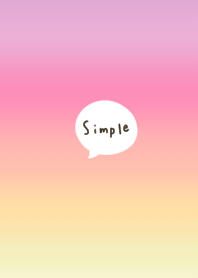 Cute pink gradation.