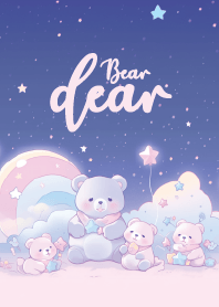 cute bear floating in the sky 4
