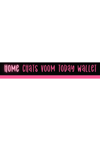 Quirky Handwriting Pink Black