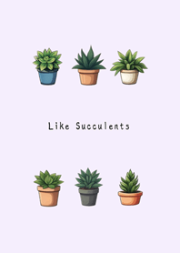 Like succulents(romantic purple)