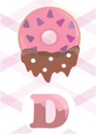 D Pink Donuts for Sweet Chat